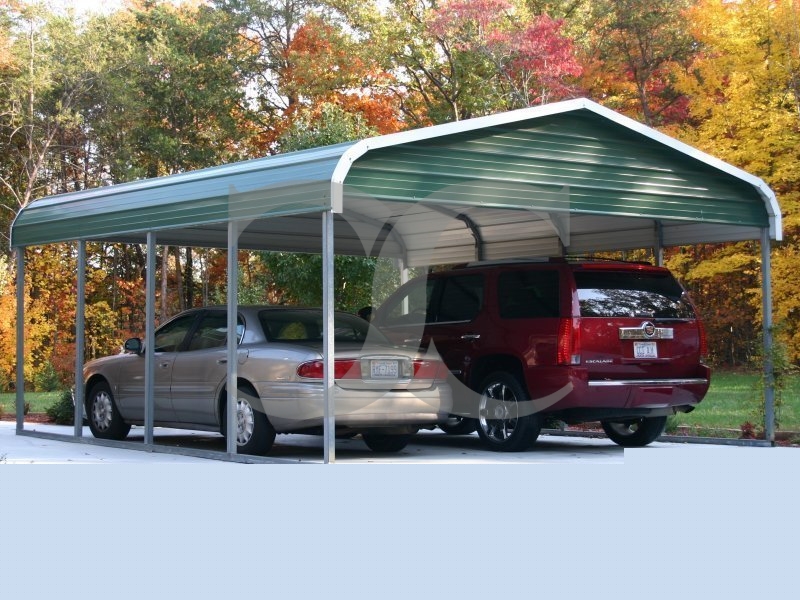 Carport | Regular Roof | 18W x 21L x 7H | 2 Gables Carport | Regular Roof | 18W x 21L x 7H | 2 Gables